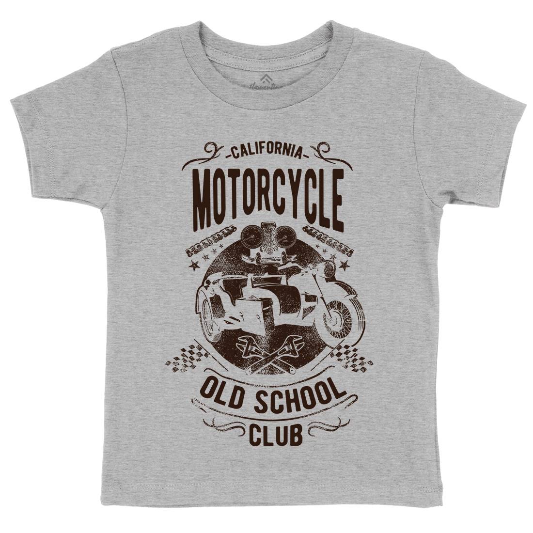 California Old School Club Kids Crew Neck T-Shirt Motorcycles C913
