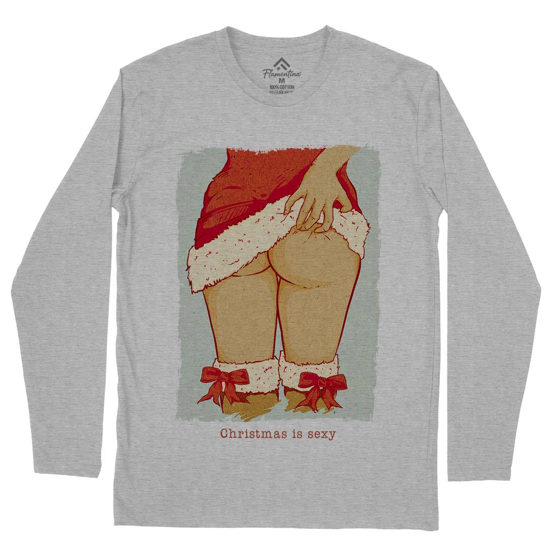 Sexy Mens Long Sleeve T-Shirt Christmas C916