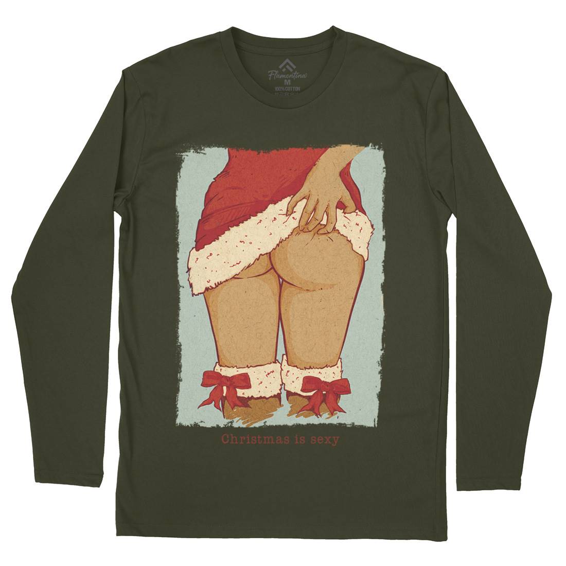 Sexy Mens Long Sleeve T-Shirt Christmas C916