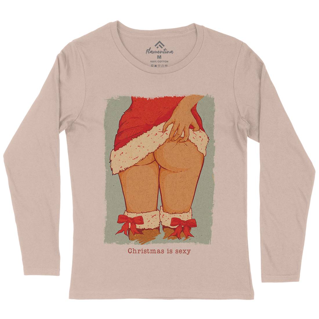 Sexy Womens Long Sleeve T-Shirt Christmas C916