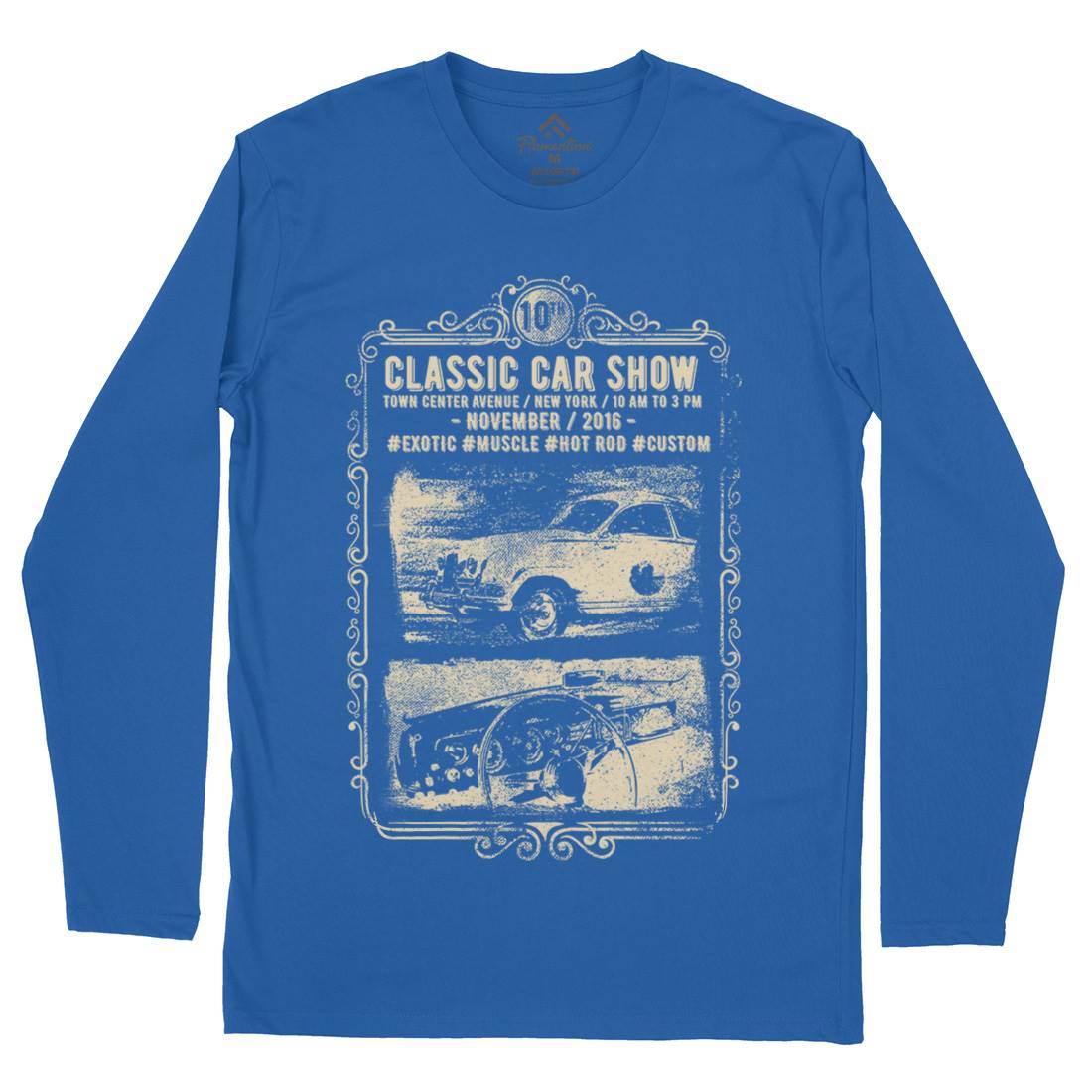 Classic Car Show Mens Long Sleeve T-Shirt Cars C917