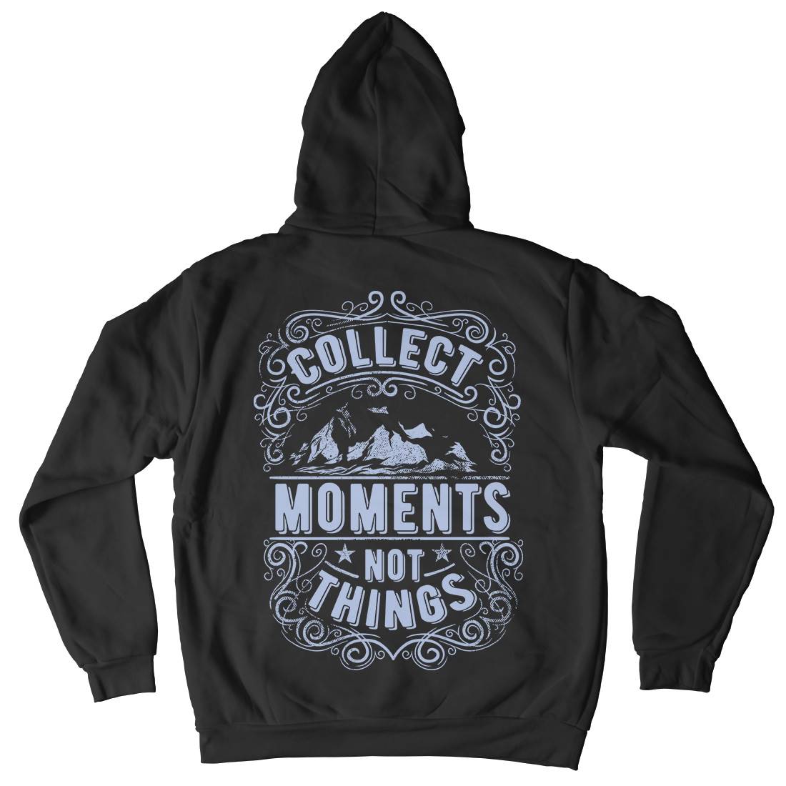 Collect Moments Not Things Kids Crew Neck Hoodie Quotes C918