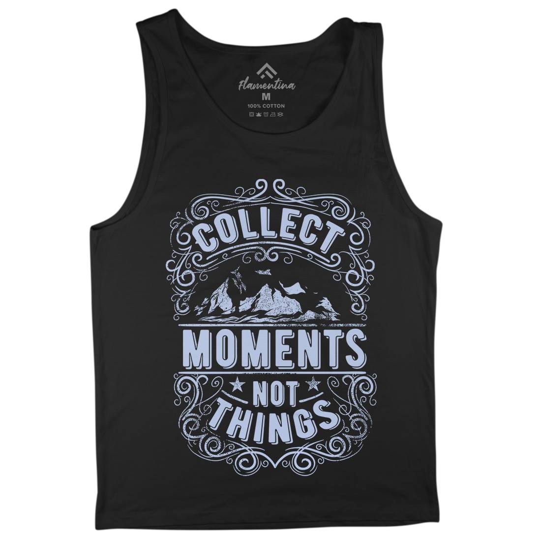Collect Moments Not Things Mens Tank Top Vest Quotes C918