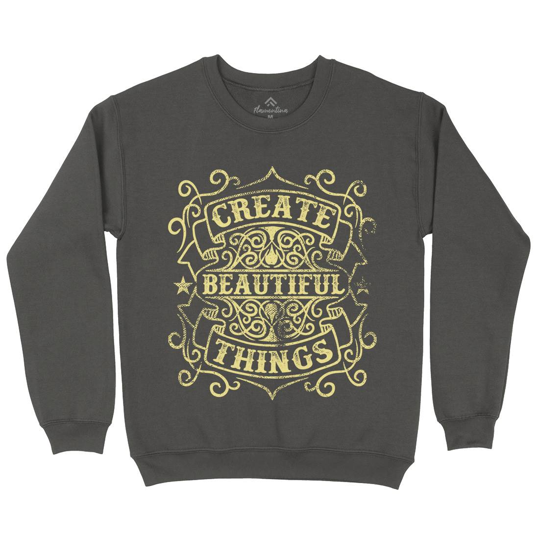 Create Beautiful Things Kids Crew Neck Sweatshirt Quotes C919