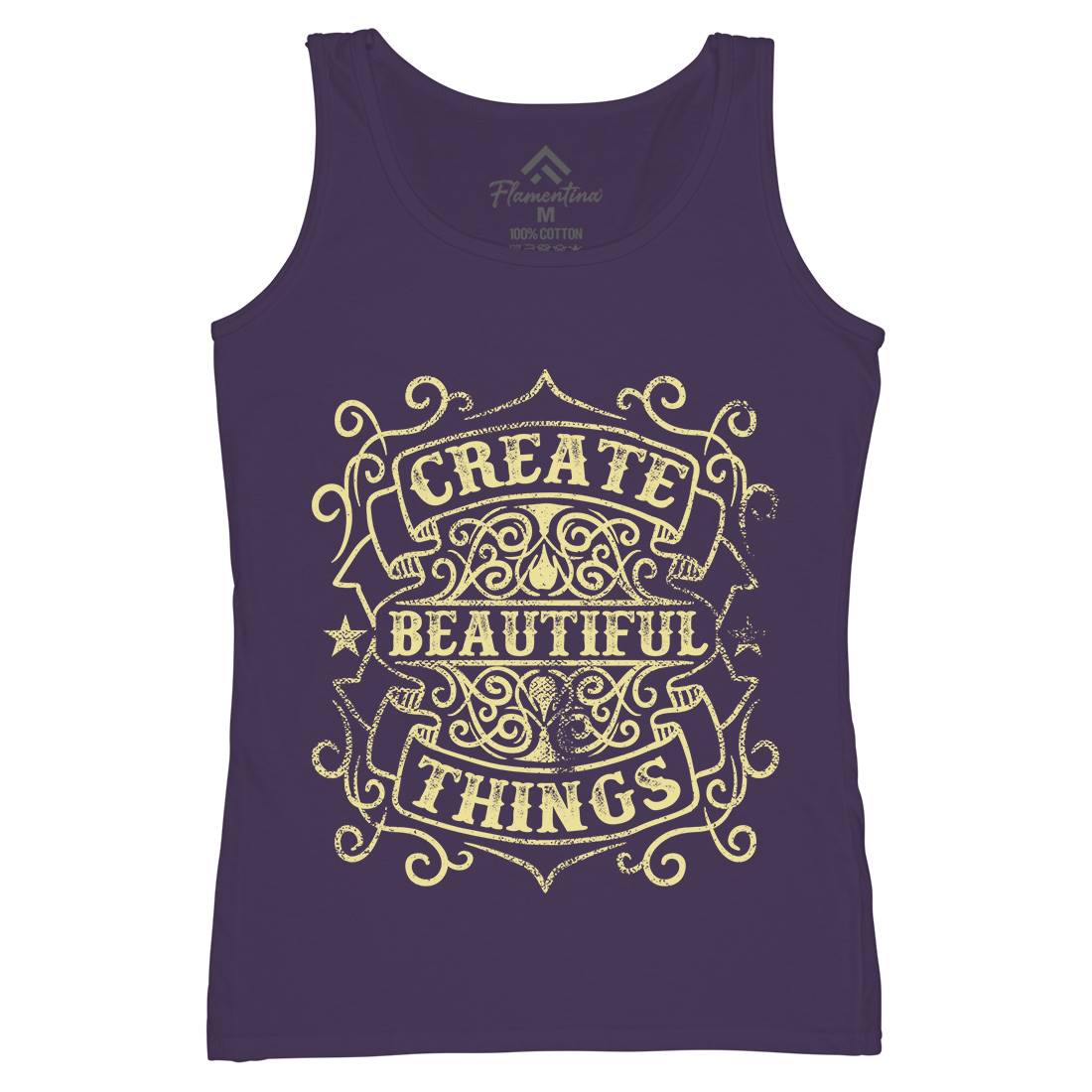 Create Beautiful Things Womens Organic Tank Top Vest Quotes C919
