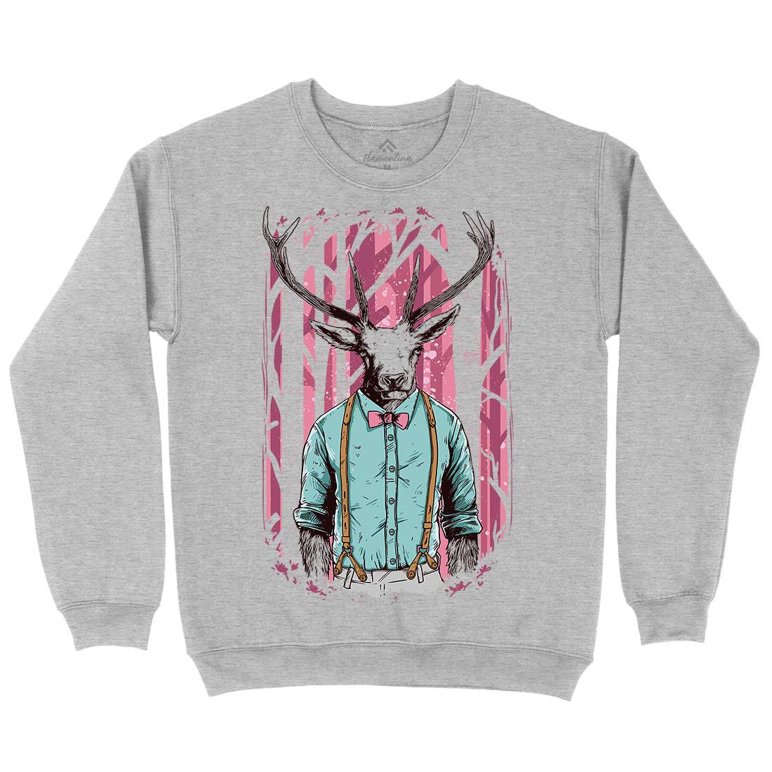 Deer Kids Crew Neck Sweatshirt Animals C921