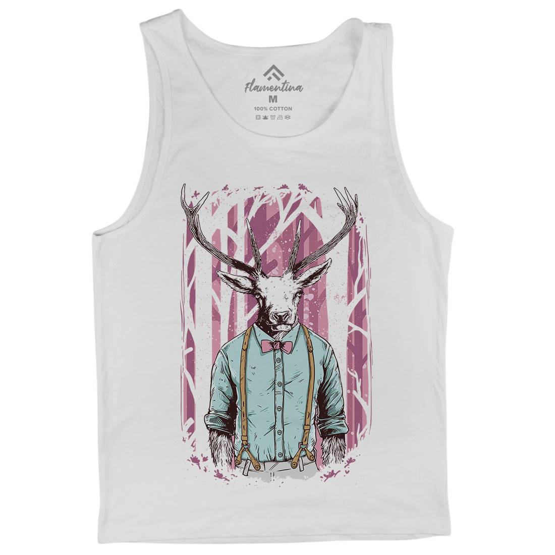 Deer Mens Tank Top Vest Animals C921