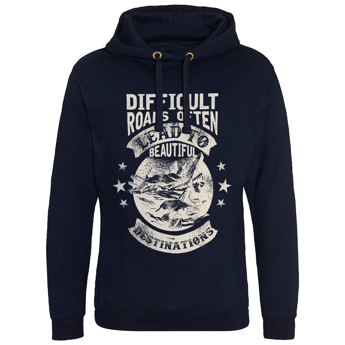 Difficult Roads Mens Hoodie Without Pocket Nature C922