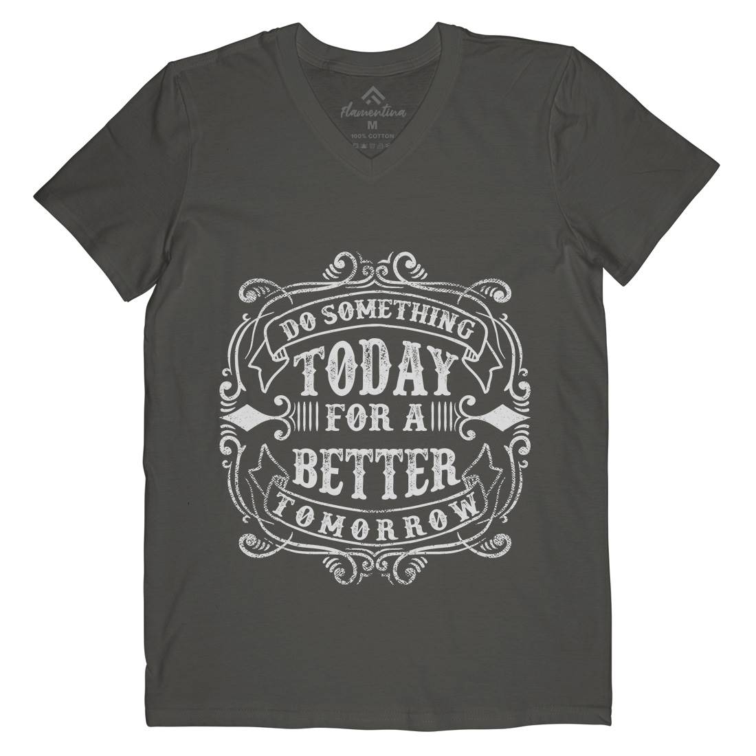 Do Something Today Mens V-Neck T-Shirt Quotes C923