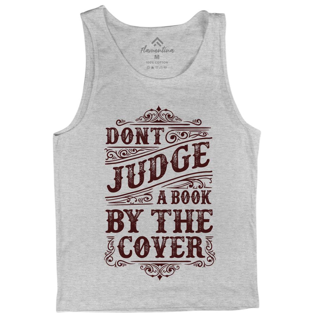Don&#39;t Judge Book By The Cover Mens Tank Top Vest Quotes C925