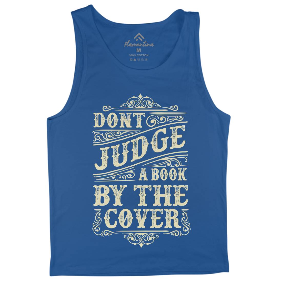 Don&#39;t Judge Book By The Cover Mens Tank Top Vest Quotes C925