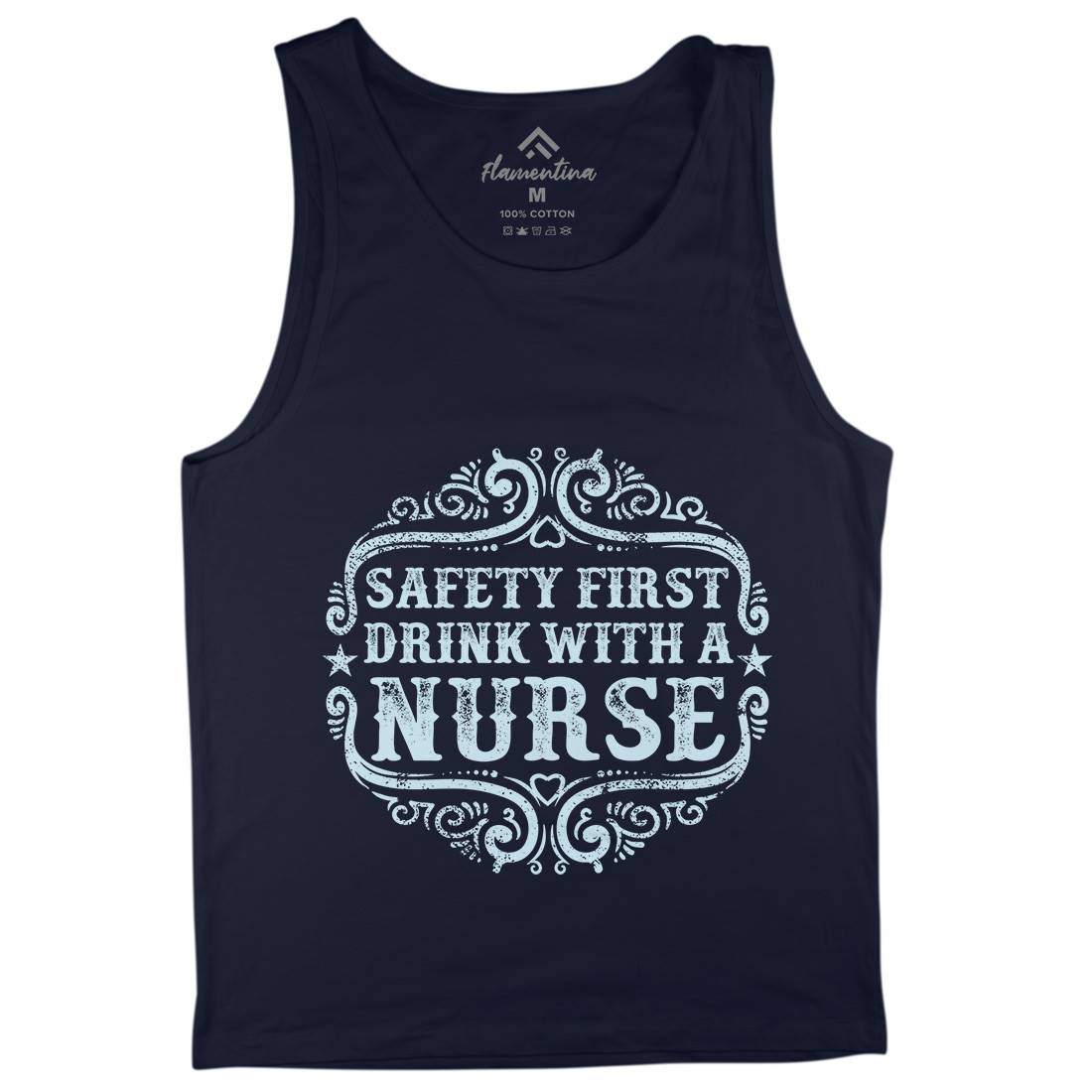 Drink With A Nurse Mens Tank Top Vest Work C926