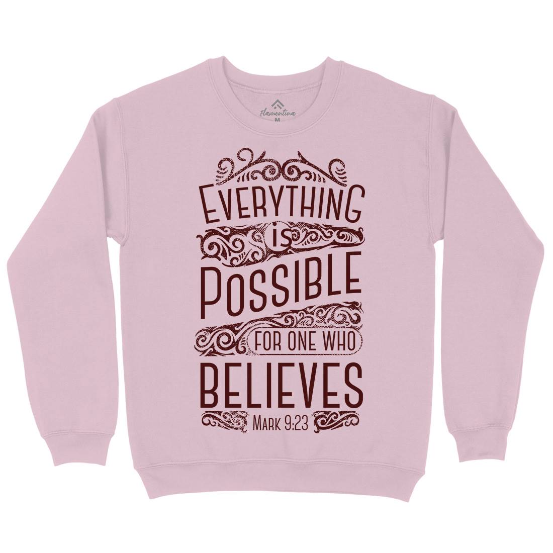 Everything Is Possible Kids Crew Neck Sweatshirt Religion C928
