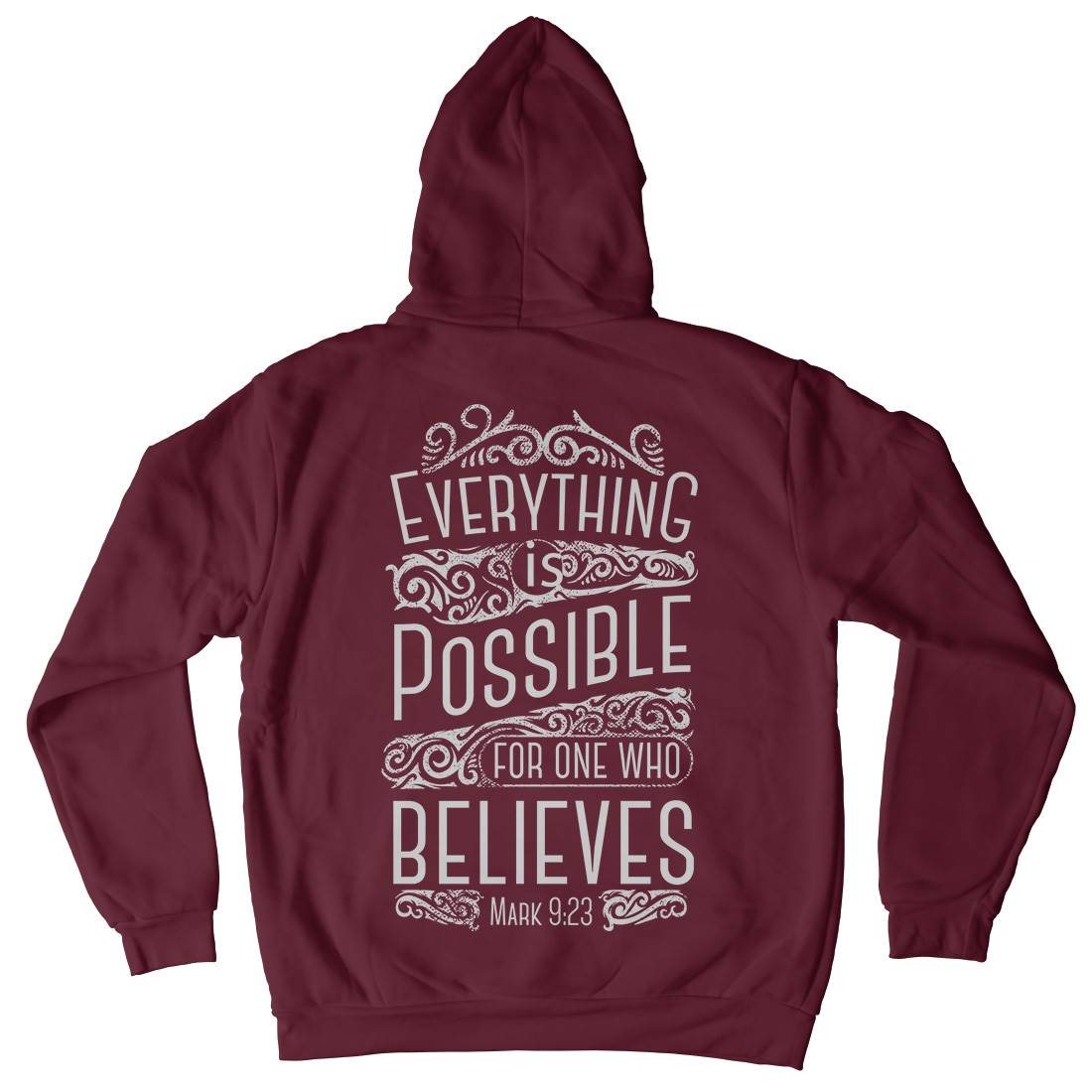 Everything Is Possible Mens Hoodie With Pocket Religion C928
