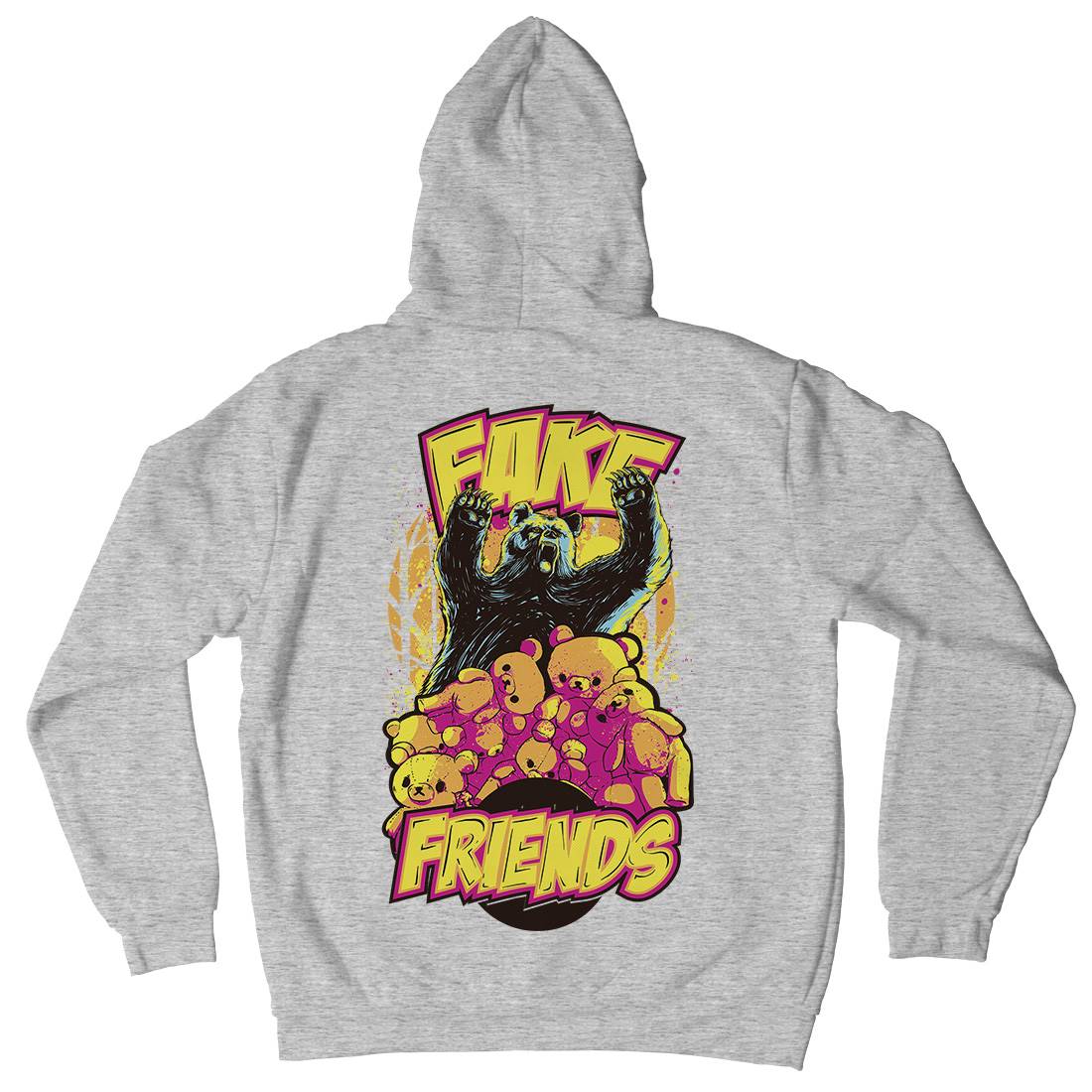 Fake Friends Kids Crew Neck Hoodie Retro C929