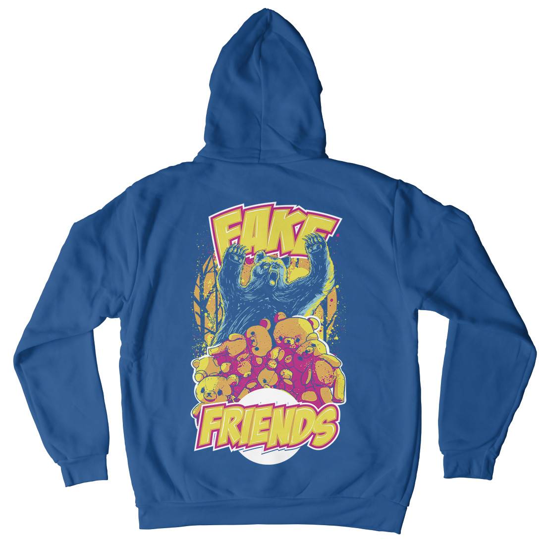Fake Friends Kids Crew Neck Hoodie Retro C929