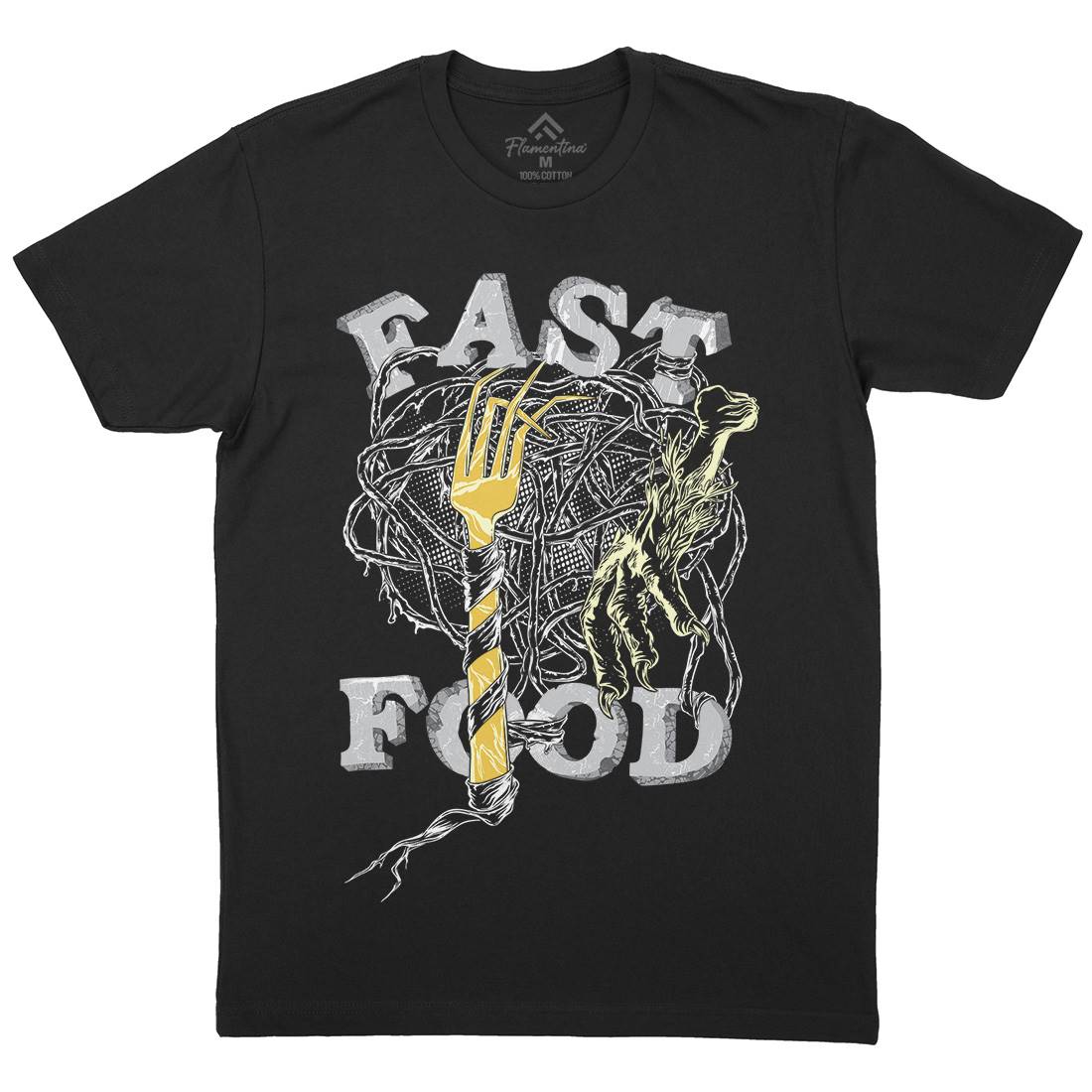 Fast Mens Crew Neck T-Shirt Food C931