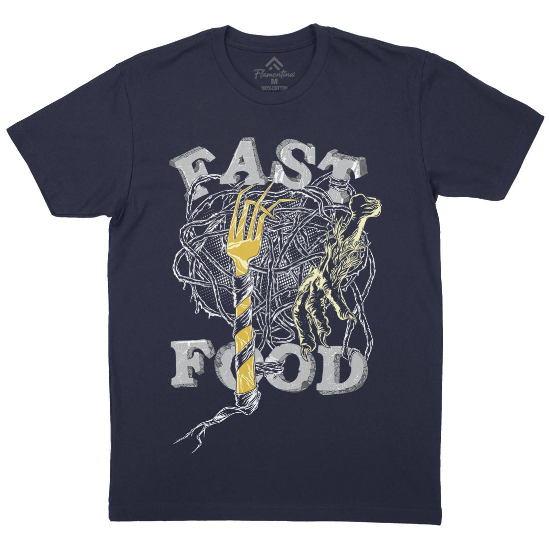 Fast Mens Crew Neck T-Shirt Food C931