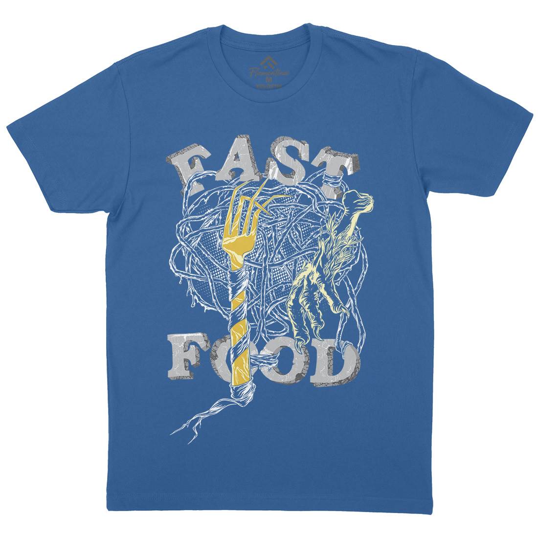 Fast Mens Organic Crew Neck T-Shirt Food C931