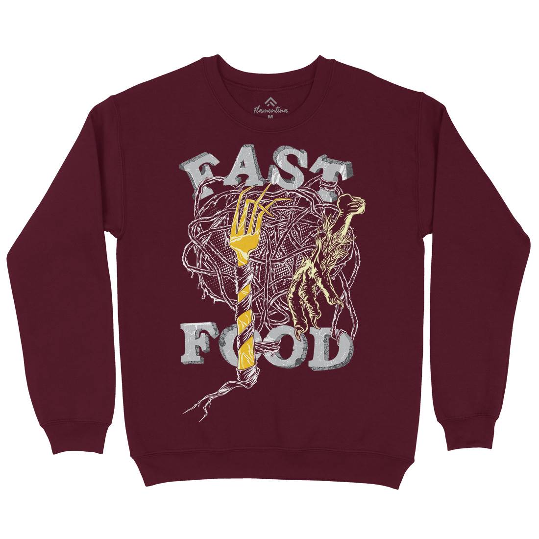 Fast Mens Crew Neck Sweatshirt Food C931
