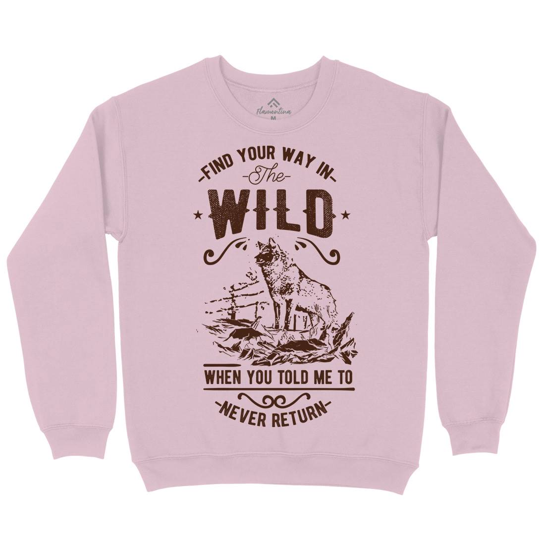 Find Your Way In The Wild Kids Crew Neck Sweatshirt Nature C932