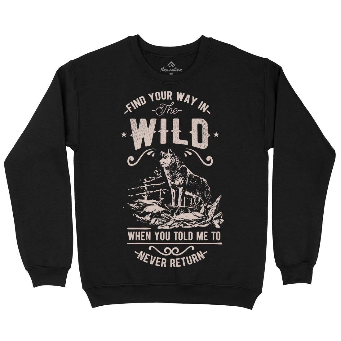 Find Your Way In The Wild Kids Crew Neck Sweatshirt Nature C932