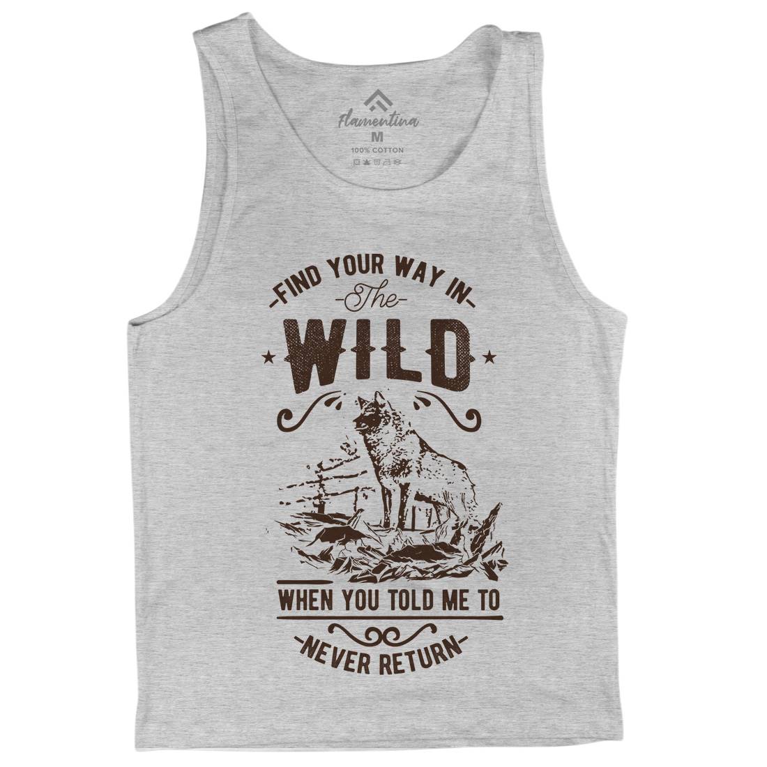 Find Your Way In The Wild Mens Tank Top Vest Nature C932