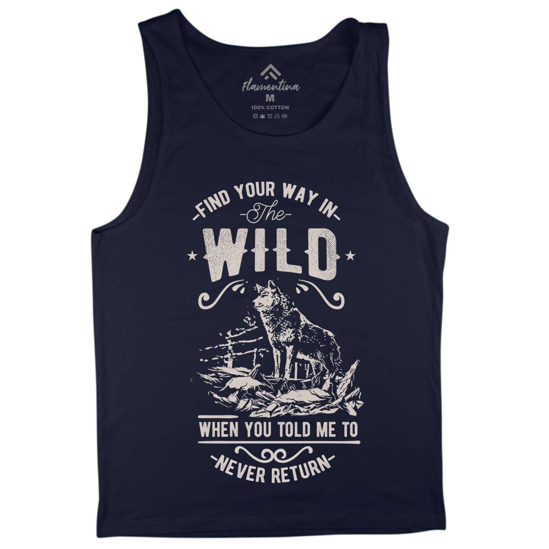 Find Your Way In The Wild Mens Tank Top Vest Nature C932