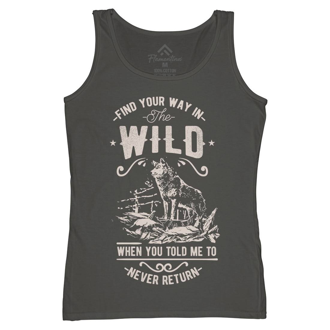 Find Your Way In The Wild Womens Organic Tank Top Vest Nature C932