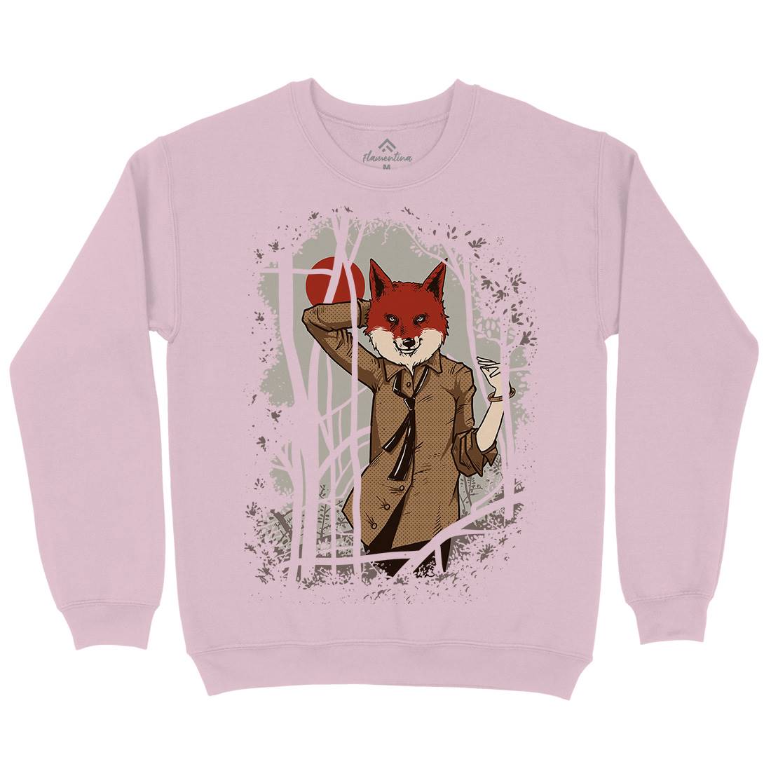 Fox Kids Crew Neck Sweatshirt Animals C933