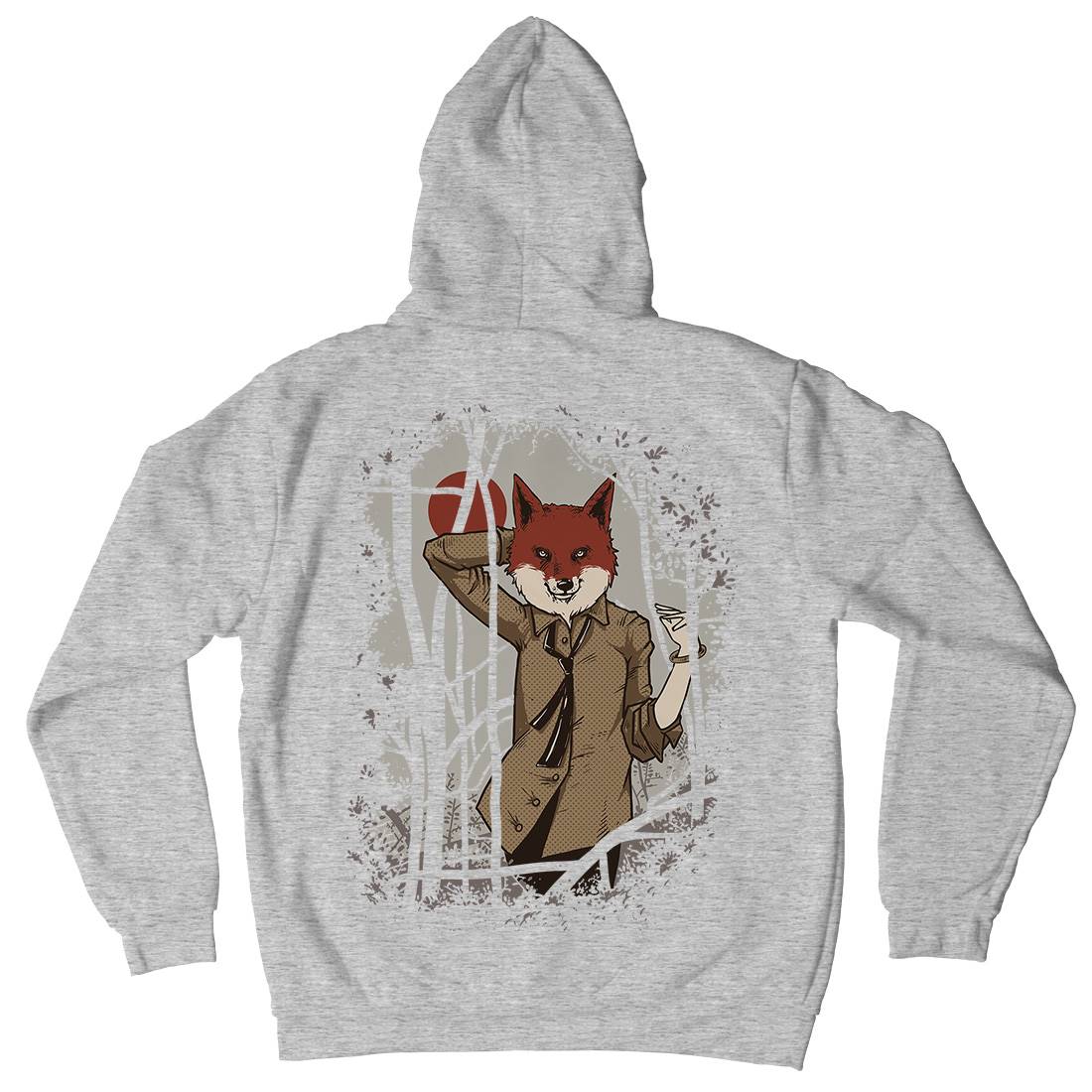 Fox Mens Hoodie With Pocket Animals C933