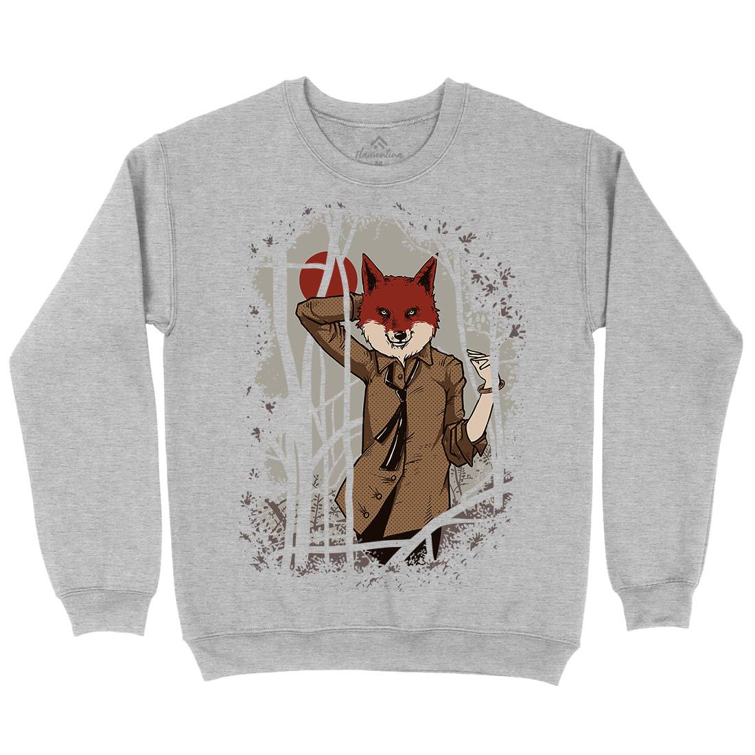 Fox Kids Crew Neck Sweatshirt Animals C933