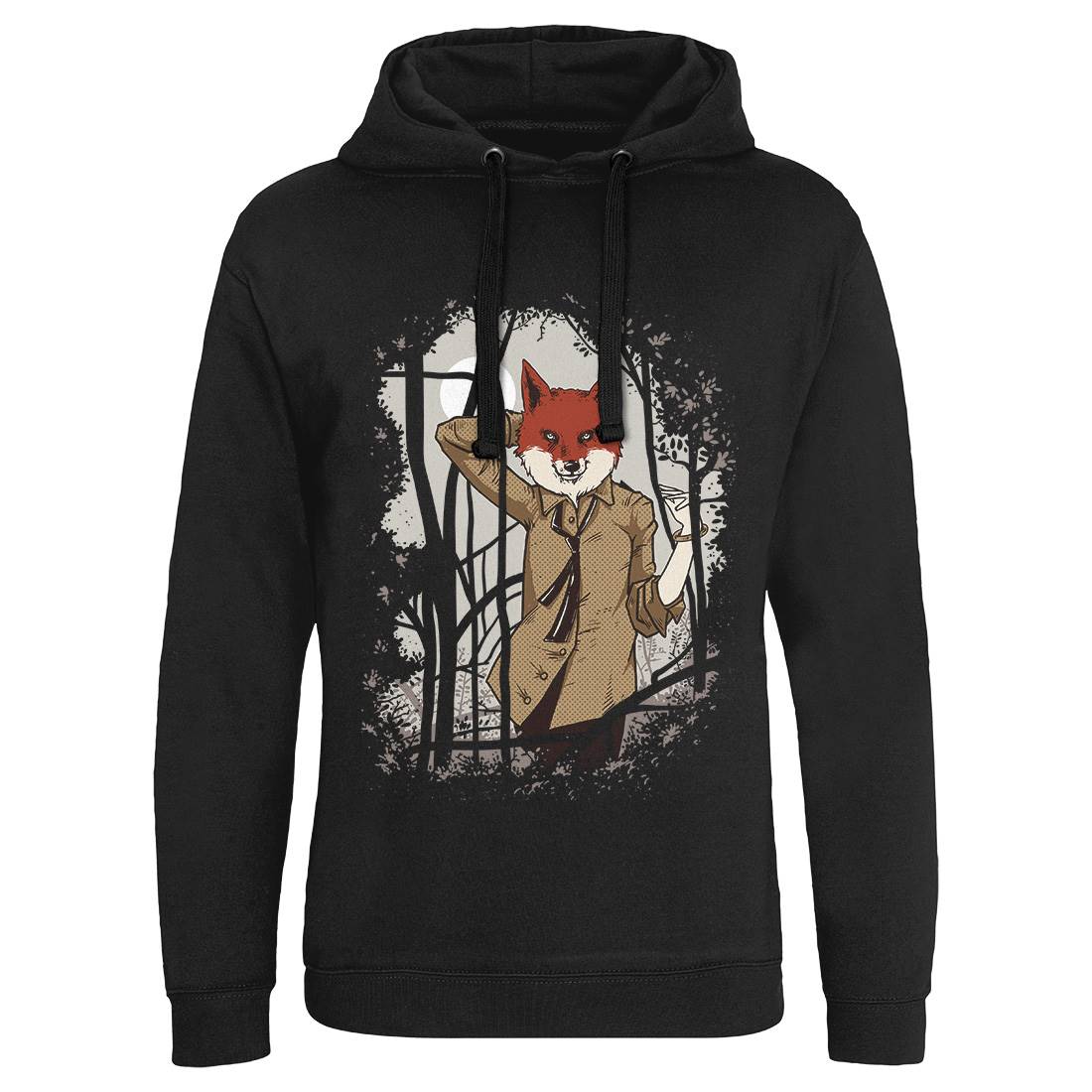 Fox Mens Hoodie Without Pocket Animals C933