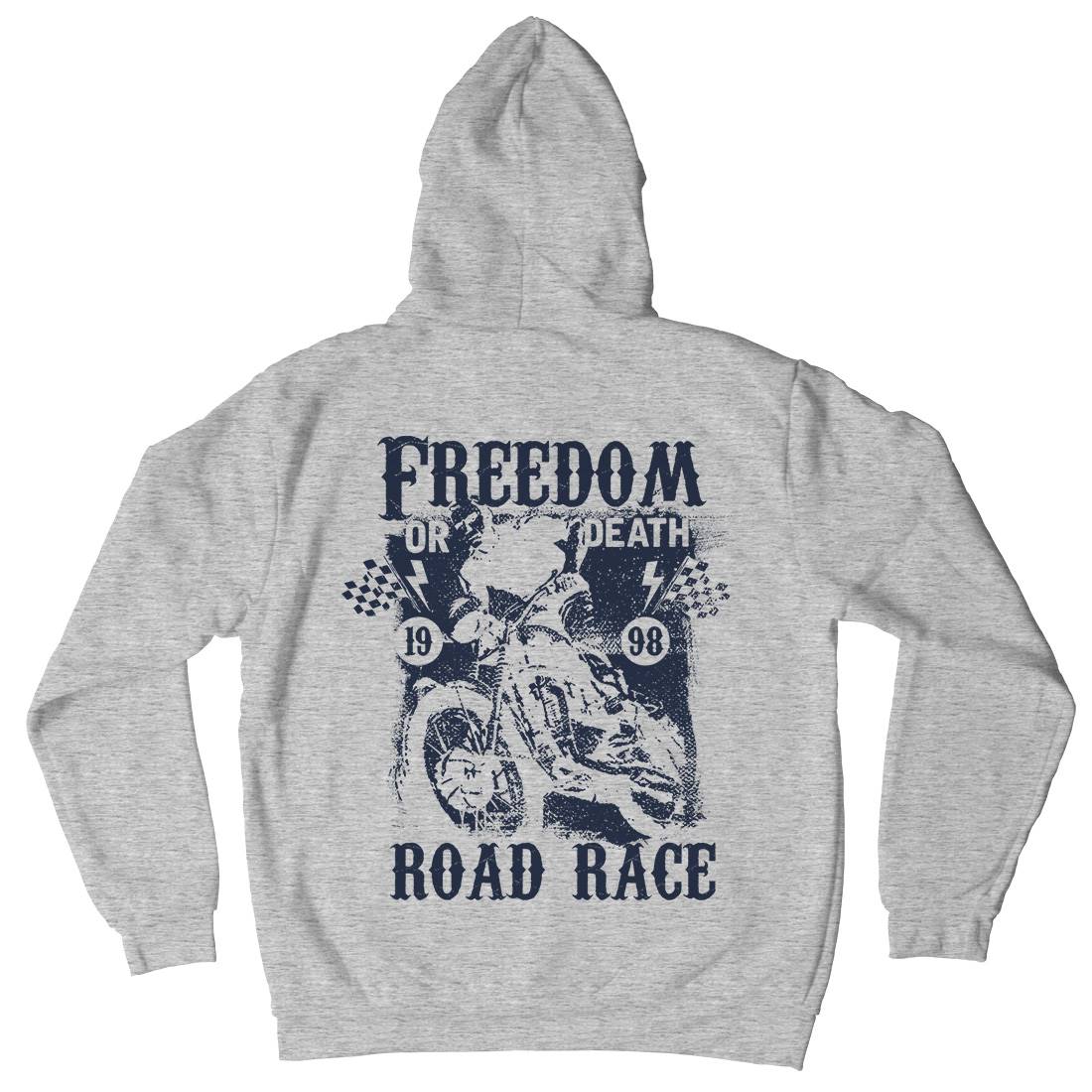 Freedom Or Death Mens Hoodie With Pocket Motorcycles C934