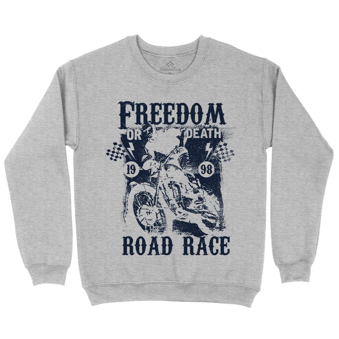 Freedom Or Death Kids Crew Neck Sweatshirt Motorcycles C934