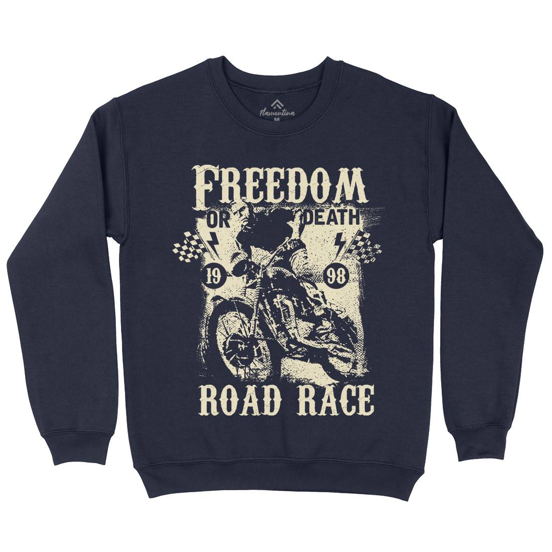 Freedom Or Death Kids Crew Neck Sweatshirt Motorcycles C934