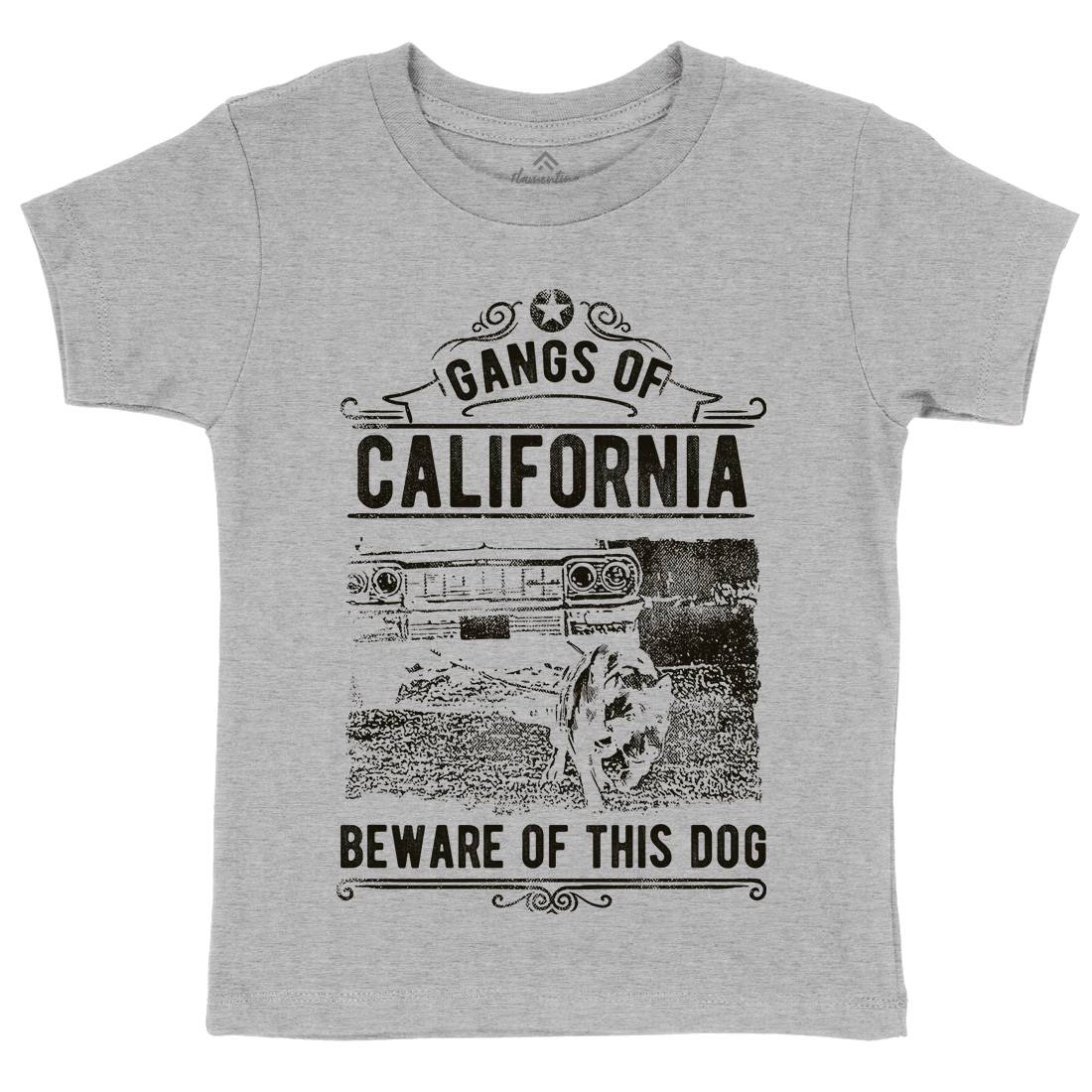 Gangs Of California Kids Organic Crew Neck T-Shirt American C935