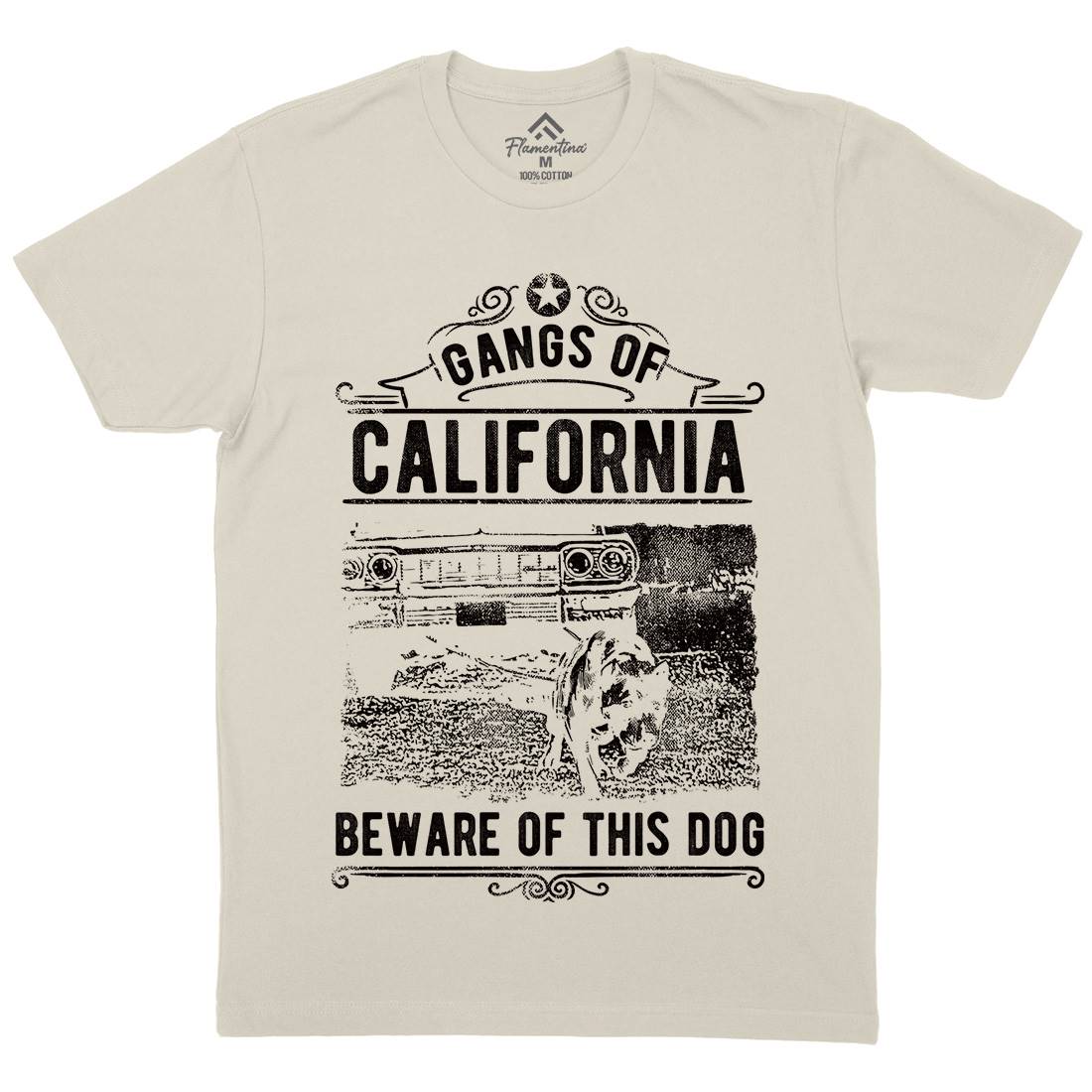 Gangs Of California Mens Organic Crew Neck T-Shirt American C935