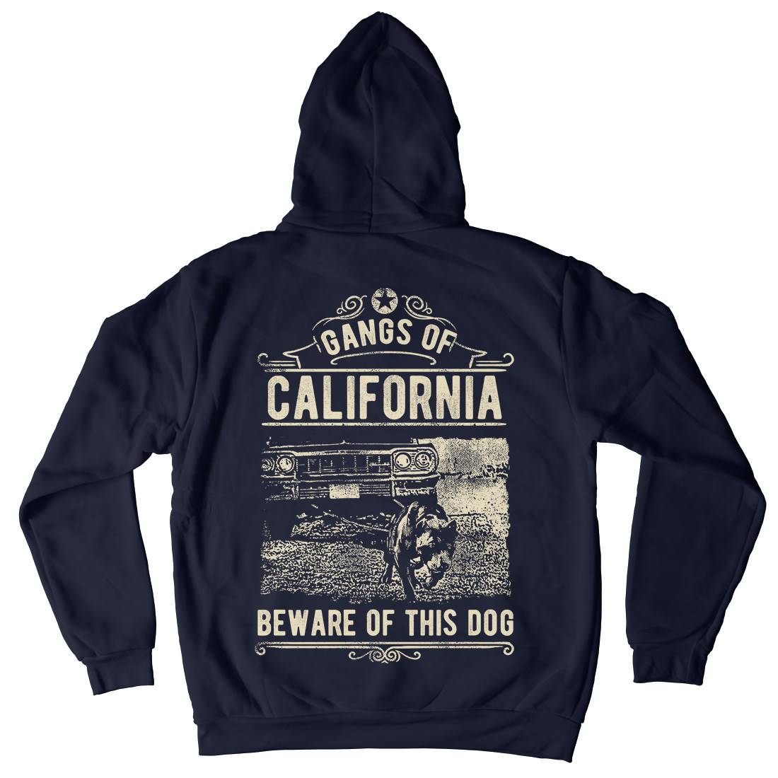 Gangs Of California Mens Hoodie With Pocket American C935