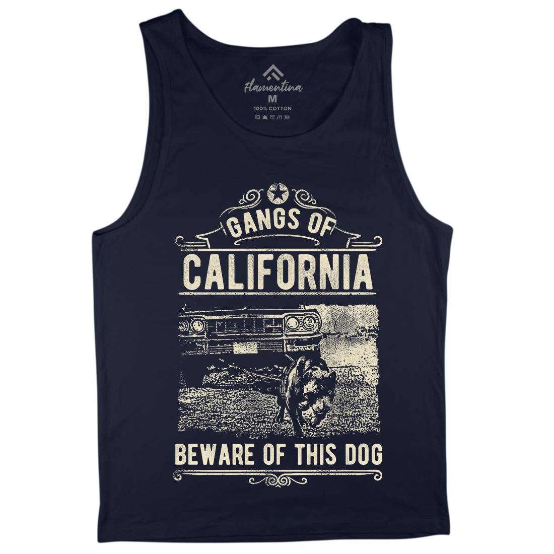 Gangs Of California Mens Tank Top Vest American C935