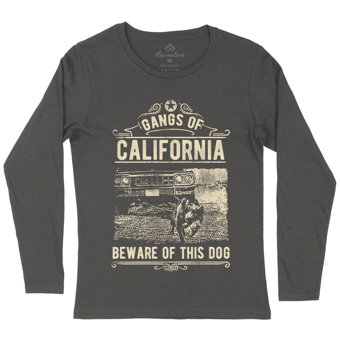 Gangs Of California Womens Long Sleeve T-Shirt American C935