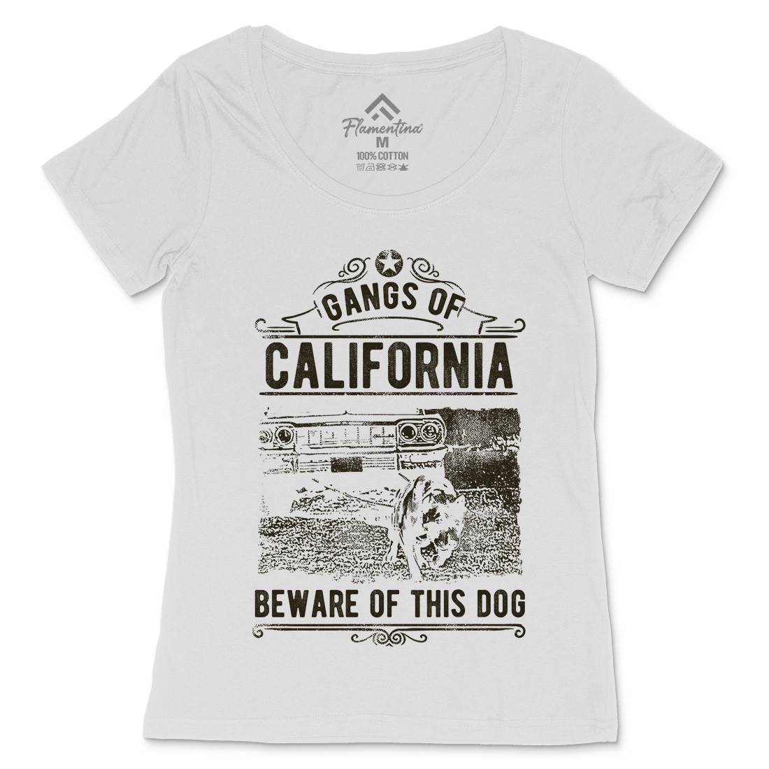 Gangs Of California Womens Scoop Neck T-Shirt American C935