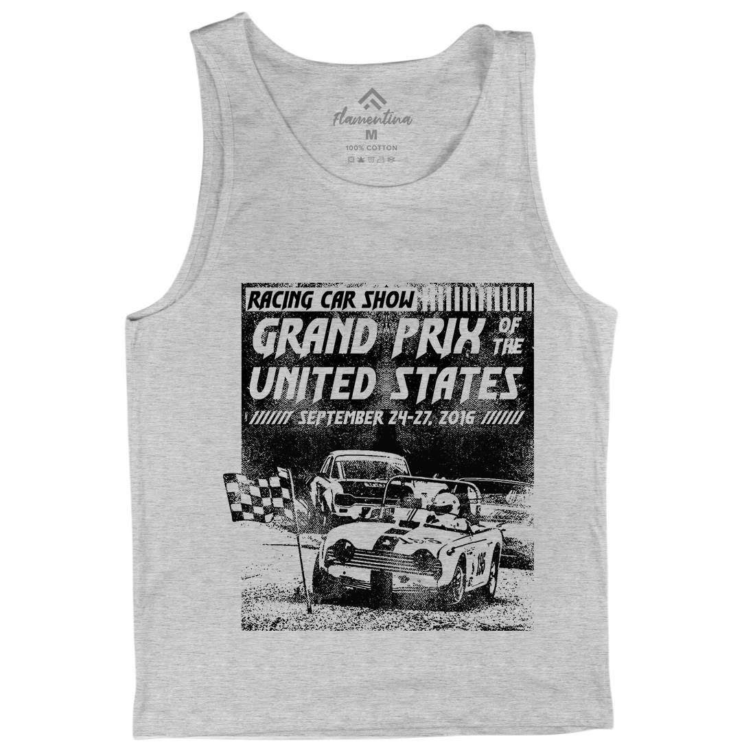 Us Car Race Mens Tank Top Vest Cars C939