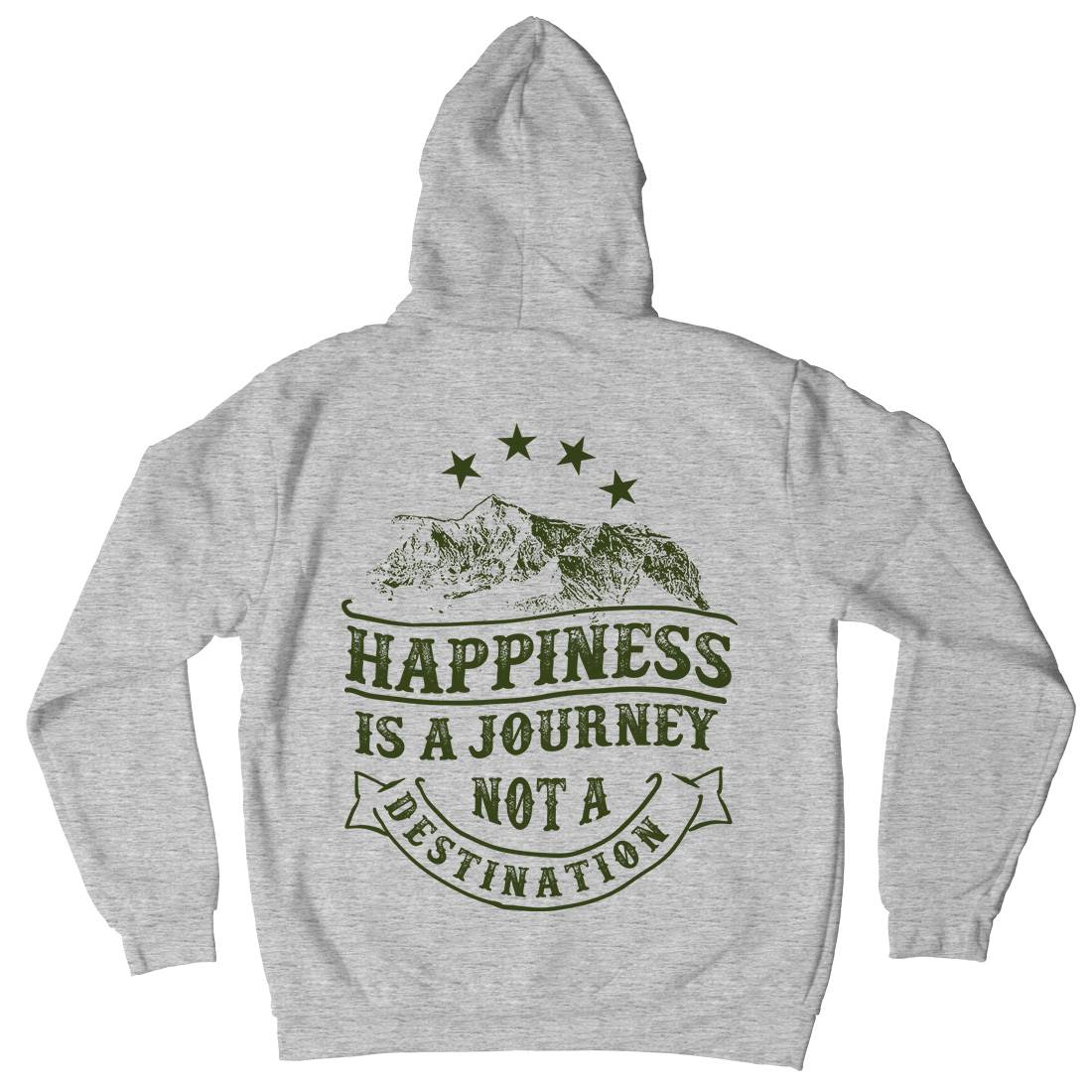 Happiness Is A Journey Kids Crew Neck Hoodie Quotes C941
