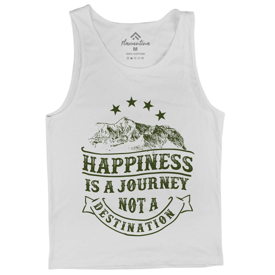 Happiness Is A Journey Mens Tank Top Vest Quotes C941