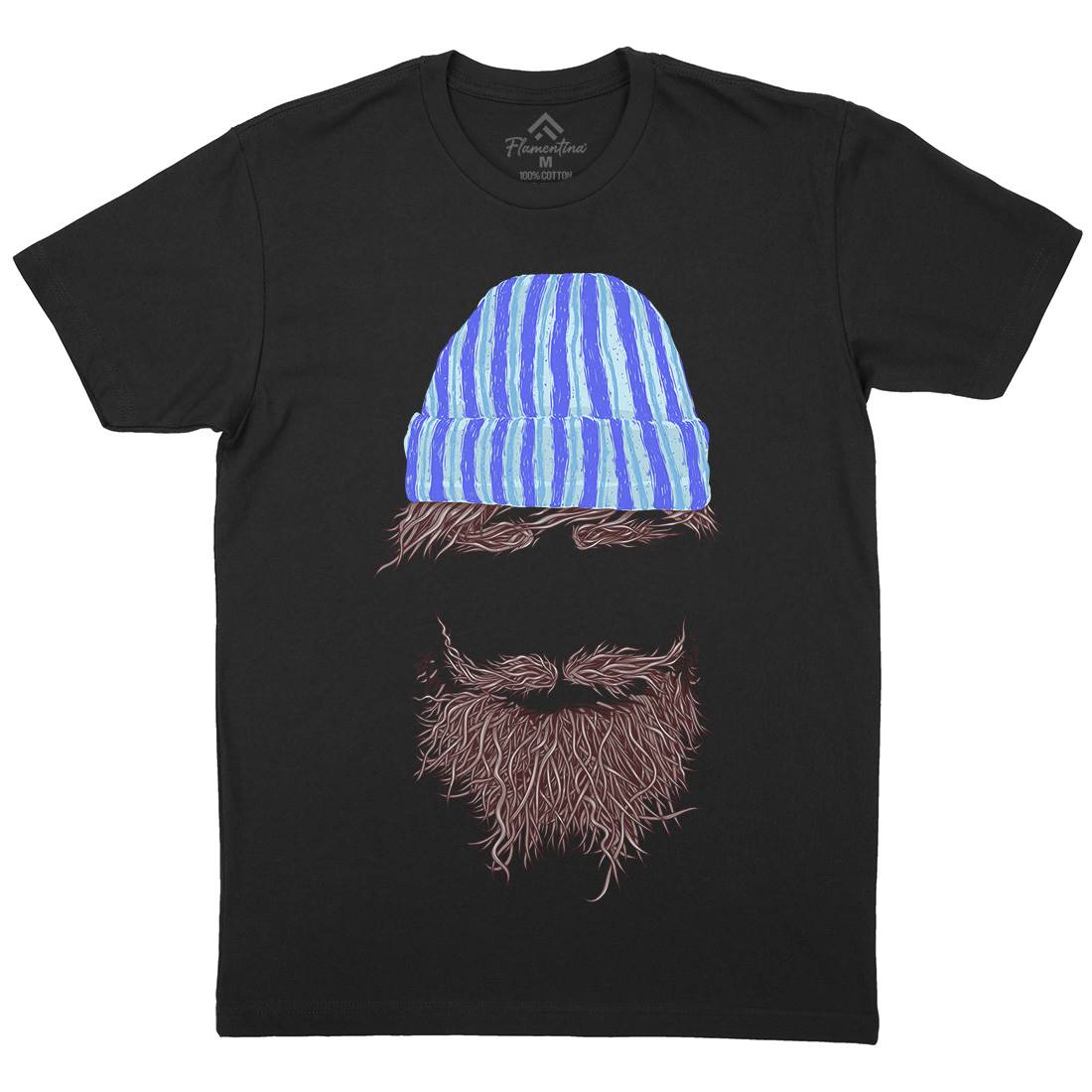 Hipster Mens Crew Neck T-Shirt Barber C942