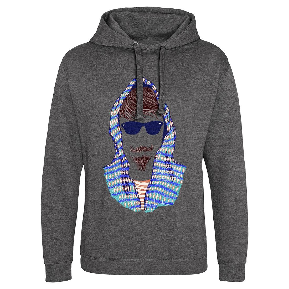 Hipster Mens Hoodie Without Pocket Barber C943