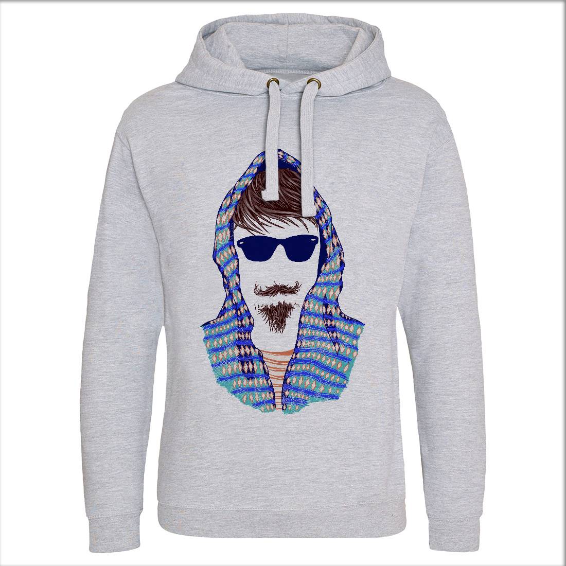 Hipster Mens Hoodie Without Pocket Barber C943