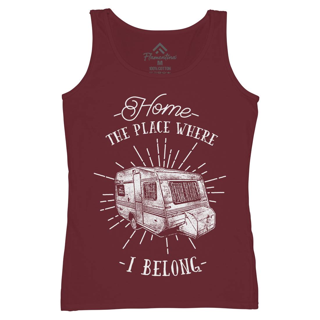 Home The Place Where I Belong Womens Organic Tank Top Vest Nature C944