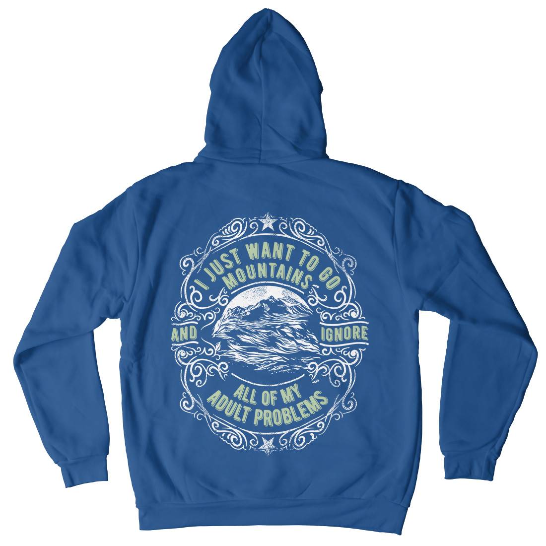 I Want To Go Mountains Mens Hoodie With Pocket Nature C948